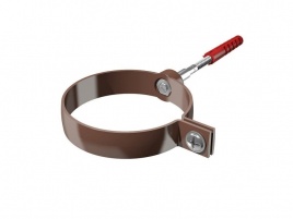 Хомут трубы "KraftBerg" универсальный, 180 мм., коричневый