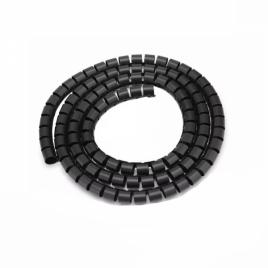 Пластиковая спиральная защита KraftBerg 75 (черная) 1 м.