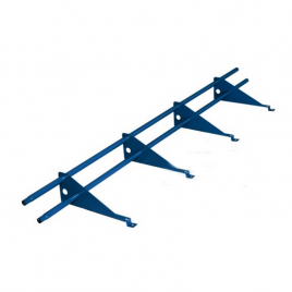 Снегозадержатель "KraftBerg" Стандарт универсальный 3000 мм. (4 опоры, 2 трубы) синий RAL 5005