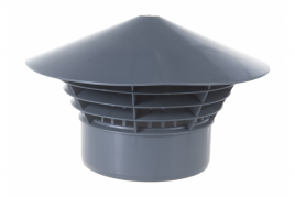 Зонт канализационный "KraftBerg" для труб 110 мм серый