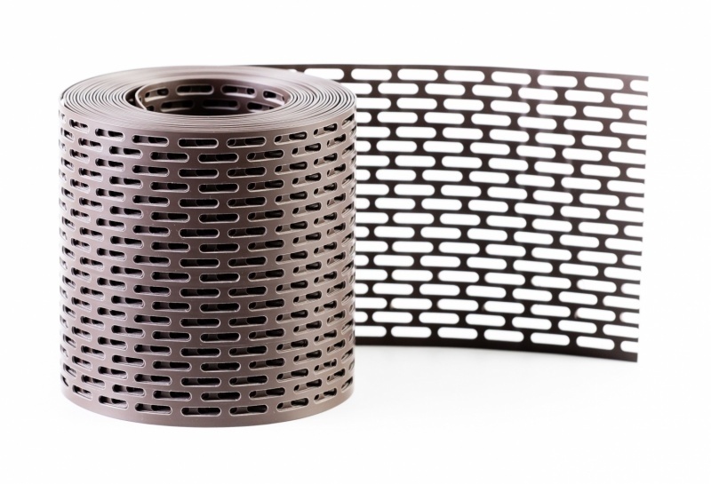 Лента вентиляционная KraftBerg PVH 10см х 5м коричневая фото 1