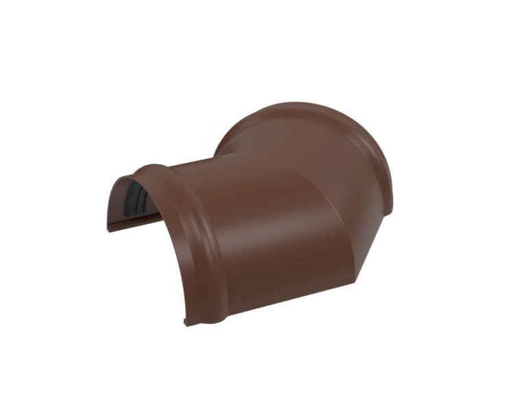 Угол желоба "KraftBerg" коричневый 135° фото 2