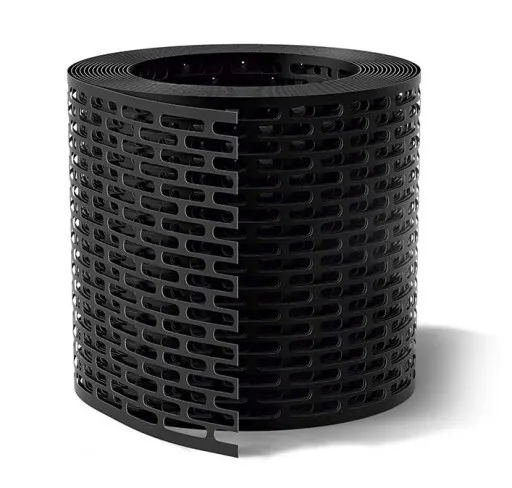 Лента вентиляционная KraftBerg PVH 10см х 5м черная фото 1