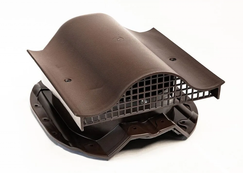 Кровельный вентиль "KraftBerg" ПРОФИ-2 для металлопрофиля коричневый фото 1